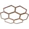Ekena Millwork Florin Wood Fretwork Pierced Ceiling Medallion, Walnut, 18"OD x 6 3/8"ID x 3/8"T CMWP18X18X0375FOWA - alternate 2